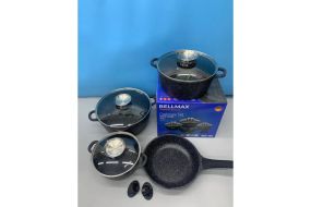 Набор посуды 9 предметов Bellmax Cookware Set BM-120