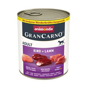 Корм вологий GranCarno Adult Beef Lamb для дорослих собак з яловичиною і ягнятиною 800 г