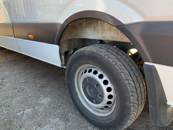 Накладки на арки вузькі (4 шт, чорні) для Volkswagen Crafter 2006-2017рр | Зображення 7