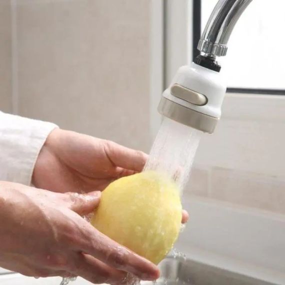 Поворотный аэратор-насадка на кран для экономии воды Homegoods H23 3 режима распыления, для крана | Зображення 2