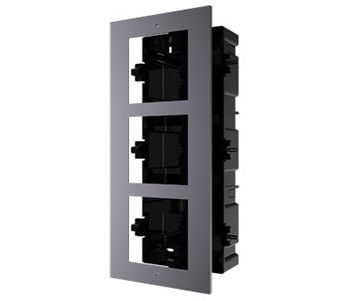 DS-KD-ACF3/Plastic Врізна монтажна рамка на 3 модулі - Аксесуари для домофонів