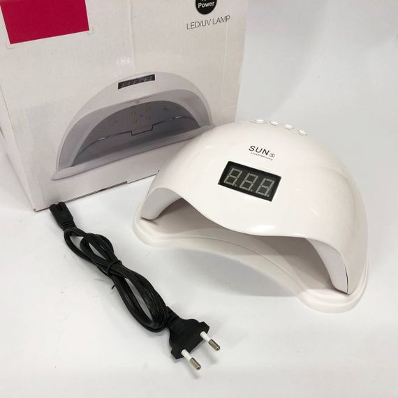 Лампа SUNUV SUN 5 PLUS 48W WHITE UV/LED для полімеризації, Професійна лампа для нігтів з таймером | Зображення 5