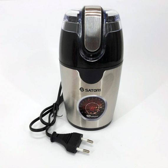 Кофемолка с напряжением 220V SATORI SG-2510-SL 120 Вт, Кофемолка для помола кофе и специй NY-42 | Зображення 3