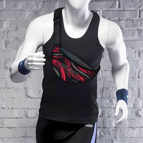 Сумка-бананка мужская/женская Sport 32×16 см с расширителем поясная сумка или сумка через плечо (02886)