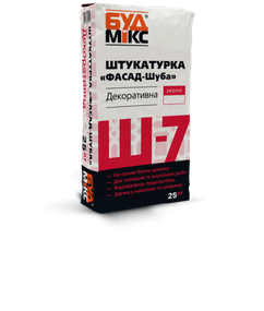 Штукатурка фасадна Ш-7 "Баранець" 1,5мм 25кг БудМікс