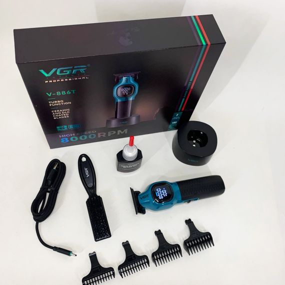 Тример для стрижки волосся VGR V-886T BLUE 8000RPM | Зображення 9