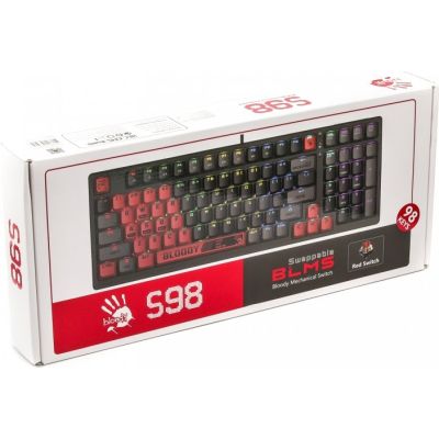 Клавіатура A4Tech Bloody S98 RGB BLMS Red Switch USB Sports Red (Bloody S98 Sports Red) (Bloody S98 Sports Red) | Зображення 9