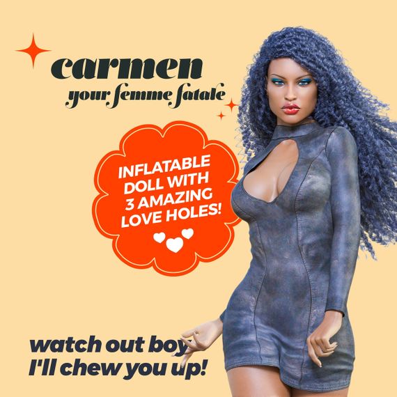 Секс-лялька з 3 отворами Crushious Carmen, бежева, 155 см Sex Aura | Зображення 7