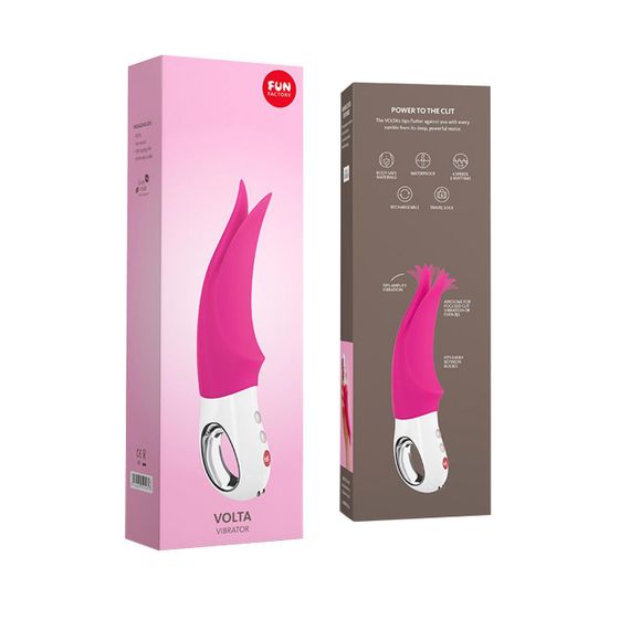 Вібратор для клітора Fun Factory VOLTA blackberry, гнучкий подвійний кінчик sexstyle | Зображення 7