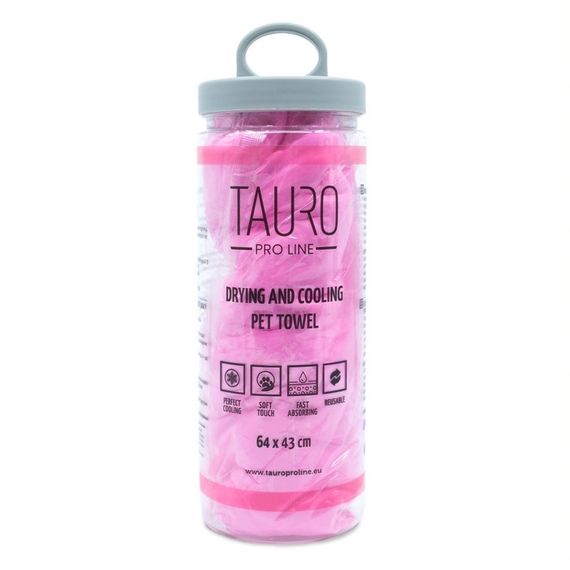 Полотенце для собак и котов Tauro Pro Line, 64 х 43 см, розовый