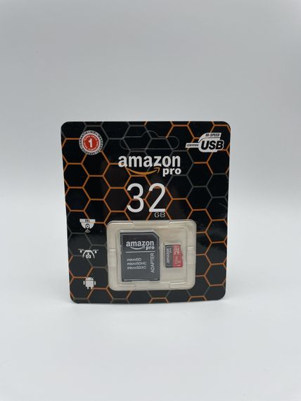 Карта памяти micro AMAZON 32GB class 10 (c адаптером)