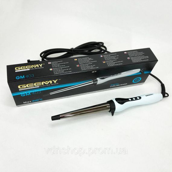 Конусна плойка для прикореневого об'єму Gemei GM-403, Плойка для волосся з комфортом RE-33 | Зображення 7