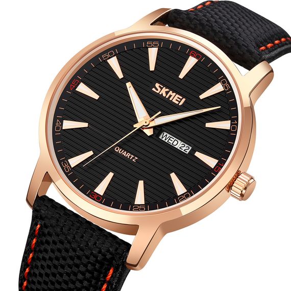 Чоловічий годинник Skmei 9303RGBK Rose Gold-Black | Зображення 1