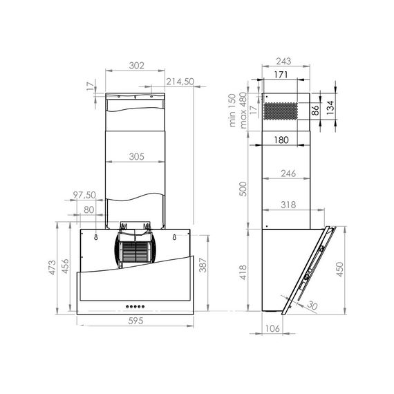 Вытяжка кухонная Gorenje WHI6SYB | Зображення 4