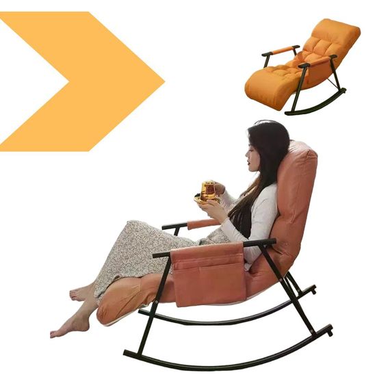 Крісло-гойдалка-ліжко регульоване Y-03 поранже (45960-_3230) | Зображення 1