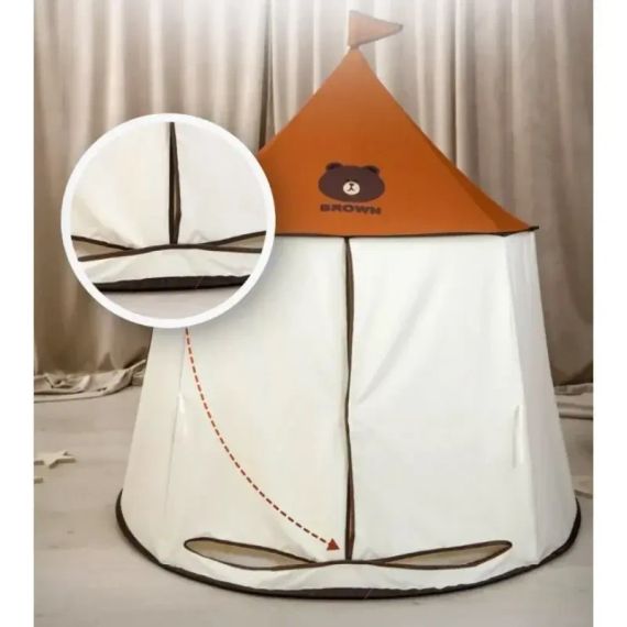 Намет дитячий ігровий будиночок 110-150см, 1вхід-зав'язки, вікно, 2 види, в сумці MR 1309 | Зображення 2