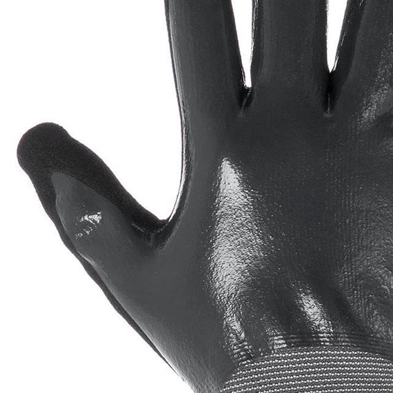 Рукавичка трикотажна, повне двошарове нітрилове покриття, базове гладке, пористе на долоні, 10", STORM | Зображення 1