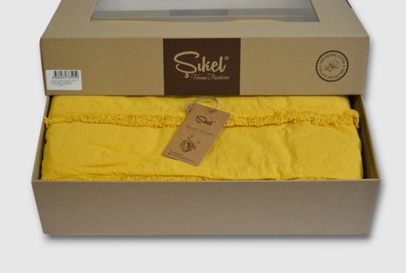 Постельное белье Sikel Stonewashed Soho Firfirli 200 х 220 см Sari | Зображення 4