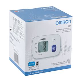Тонометр Omron RS1 (HEM-6160-E) автоматический на запястье гарантия 5 лет