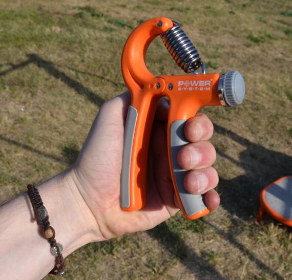 Эспандер кистевой Павер систем PS-4021 с регулируемой нагрузкой 10-40 кг. Power Hand Grip Orange | Зображення 9