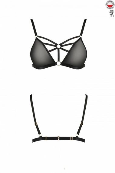 Бюстгальтер-стрепи Passion Exclusive MEGGY BRA, Чорний, L, XL, L/XL | Зображення 2