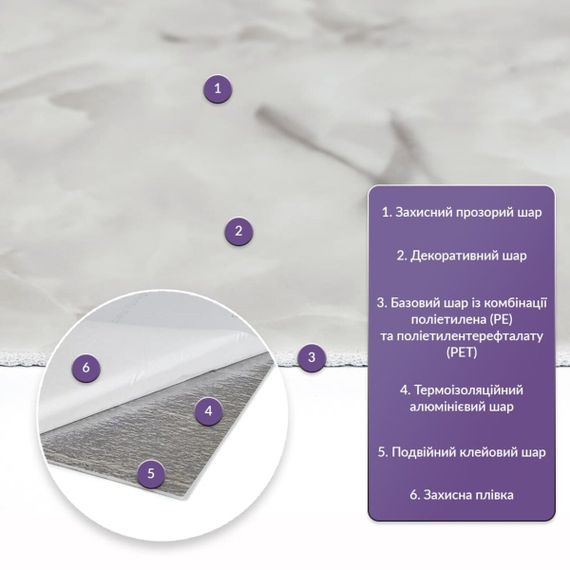 Самоклеюча стінова PET плитка у рулоні 600*3000*2mm (D) SW-00002429 | Зображення 1