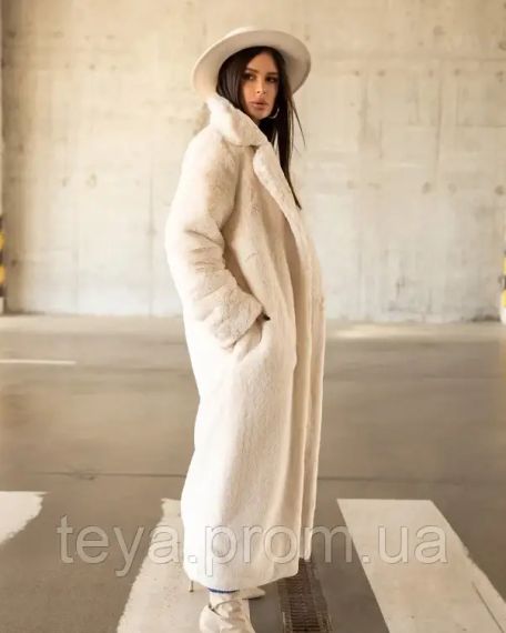 Пальто цвет молочный размеры S, M, L, XL FI_006516 | Зображення 1