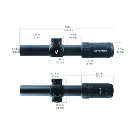 Приціл оптичний VECTOR OPTICS S6 1-6X24 SFP Оптичний приціл Оптичний приціл Оптичний приціл для АК 47 Приціл | Зображення 1