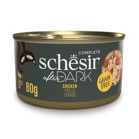 Schesir Cat After Dark Chicken влажный корм для котов с курицей 80 гр