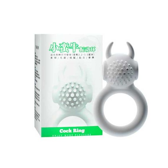 Мягкое эрекционное виброкольцо со щетинками "Чертик" | Зображення 1