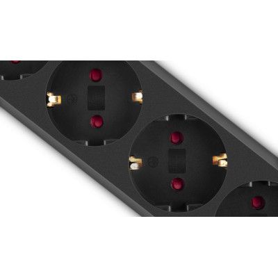 Сетевой фильтр питания REAL-EL RS-6 Protect M 1.8m, black (EL122300032) | Зображення 1