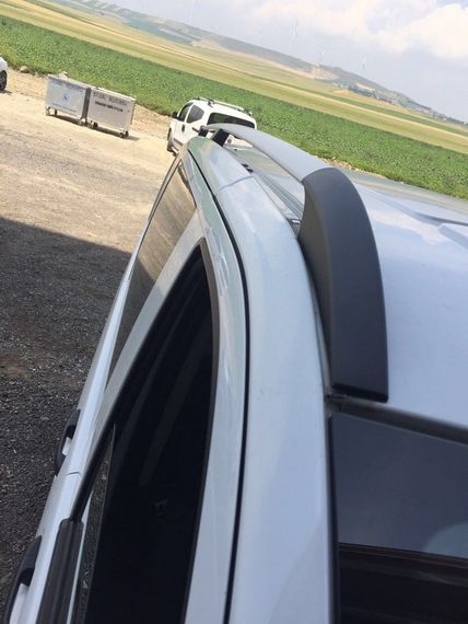 Рейлінги Хром ELITE (пласт. ніжка) Коротка база (Short, Compact) для Mercedes Viano 2004-2015 рр | Зображення 5