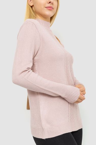 Светр жіночий, колір світло-пудровий, 221R20PCS10 | Зображення 2