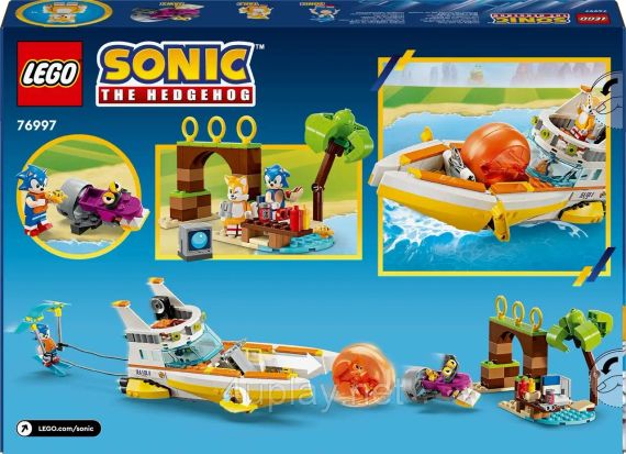 Конструктор LEGO Sonic the Hedgehog Лодка из "Приключений Тейлза" 393 детали (76997) | Зображення 2