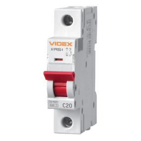Автоматичний вимикач 1P 20А 4,5 kA VF-RS4-AV1C20 Resist Videx