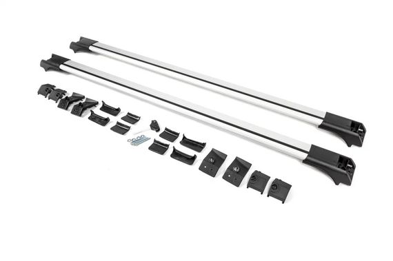Перемычки на рейлинги без ключа Flybar V1 (2 шт) до 110 см, Серый для Volkswagen Touareg 2002-2010 гг | Зображення 3