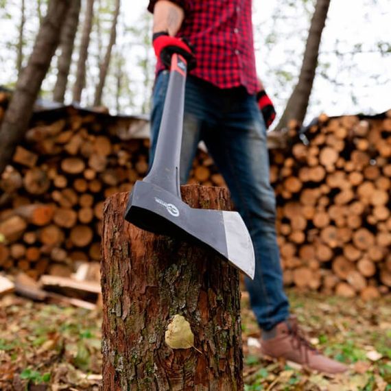 Сокира 1250 г, ручка з фібергласу INTERTOOL HT-0264 | Зображення 7