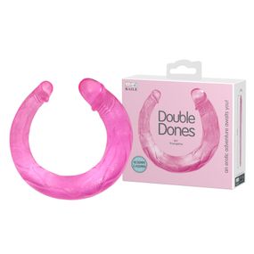 Двосторонній фалоімітатор - Double Dones Dildo Pink Sex Aura