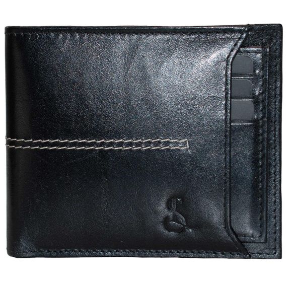 Портмоне чоловіче шкіряне Semi Line RFID Black (P8267-0) | Зображення 4