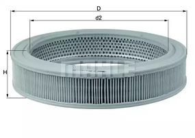 Фільтр повітряний Audi/VW (бензин), MAHLE/KNECHT (LX208)