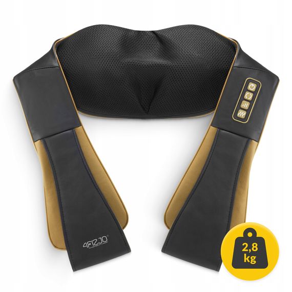 Накидка-масажер 4FIZJO Shiatsu Pro+ для шиї та спини Black/Gold (P-5907739312358) | Зображення 6