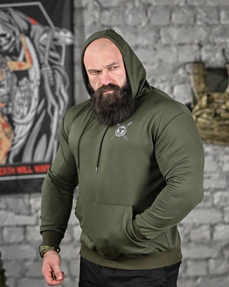 Худі warrior олива ДЛ6437 | Зображення 2