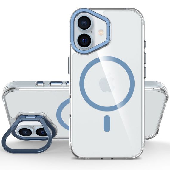 Чехол TPU Space Case Apex with MagSafe для Apple iPhone 16 (6.1") Navy Blue | Зображення 1