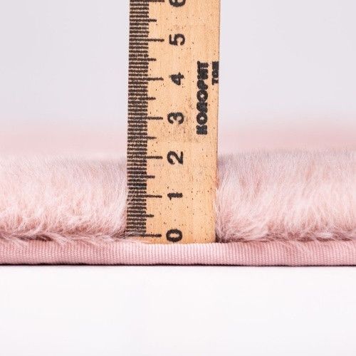Килимок для підлоги з еко-хутра ТМ Dariana Tweed 75*150 см рожевий | Зображення 5