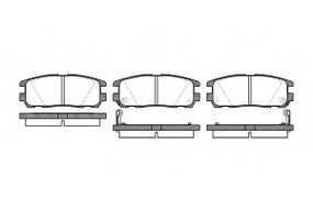 Колодка гальм. диск. GREAT WALL HOVER H3, OPEL FRONTERA задн. (вир-во REMSA) REMSA 042602 на OPEL FRONTERA A (5_MWL4)