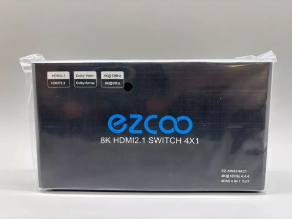 8K HDMI Switch 4K@120Hz 4 in 1 out w/remote EZ-SW41HA21 HDMI-перемикач 4 в 1 | Зображення 1