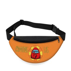 Дитяча сумка-бананка Among Us 32х15 см на пояс або через плече (5854)