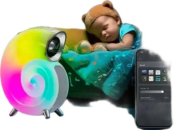 Розумна колонка-нічник з годинником та будильником XPRO Conch Music Light (234575897_686) | Зображення 8
