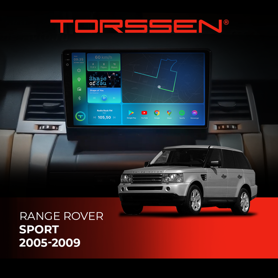 Штатна магнітола 2K Torssen Range Rover Sport 2005-2009 F98256 4G Carplay DSP
