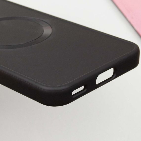 TPU чохол Bonbon Metal Style with MagSafe для Nothing Phone 2 Чорний / Black | Зображення 6